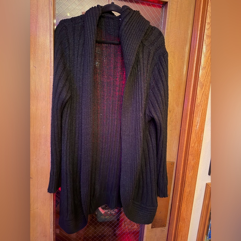 No Boundaries Hooded Ribbed Cardigan